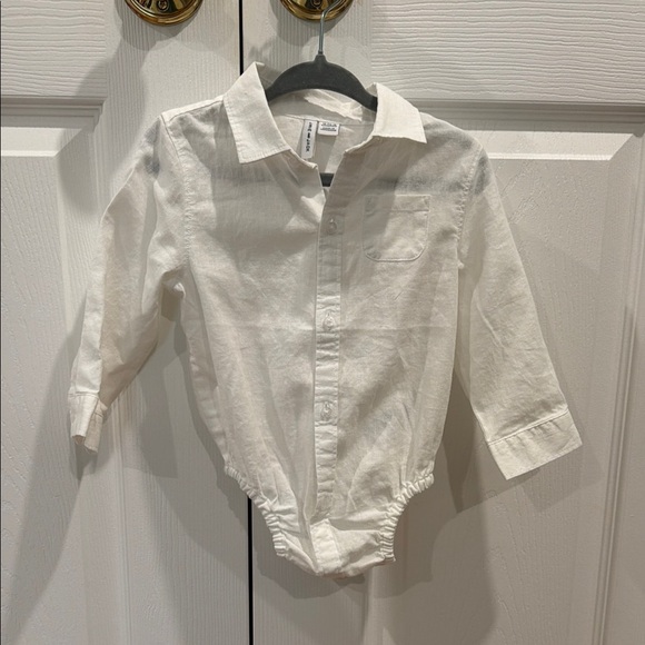 Janie and Jack Other - Janie and Jack Classic White Collared One-Piece Shirt Bodysuit - 12-18 m NWOT